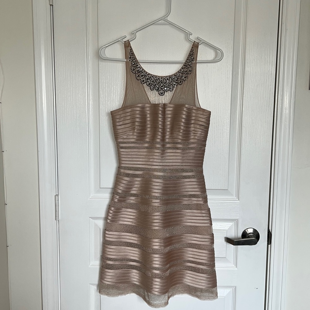 NWOT - BCBG MaxAzria Cocktail Dress (Champagne Color)
